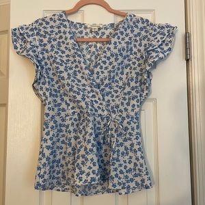 Blue flower top